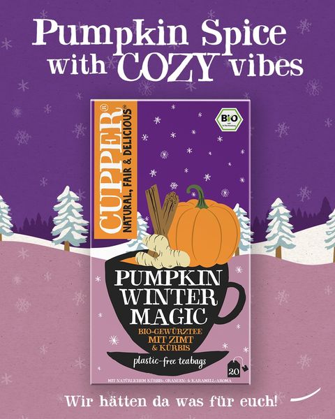 Mehr Herbst geht nicht! 🎃🍵 Unser neuer Pumpkin Winter Magic kommt um euch die cozy Jahreszeit noch gemütlicher zu mach